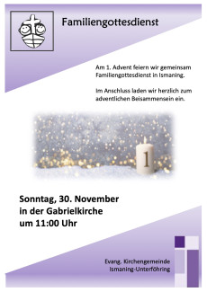 Familiengottesdienst im Dezember