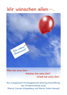 Plakat Sommerzeit