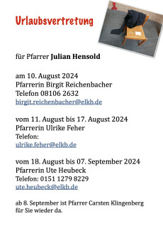 Vertretung Julian Hensold